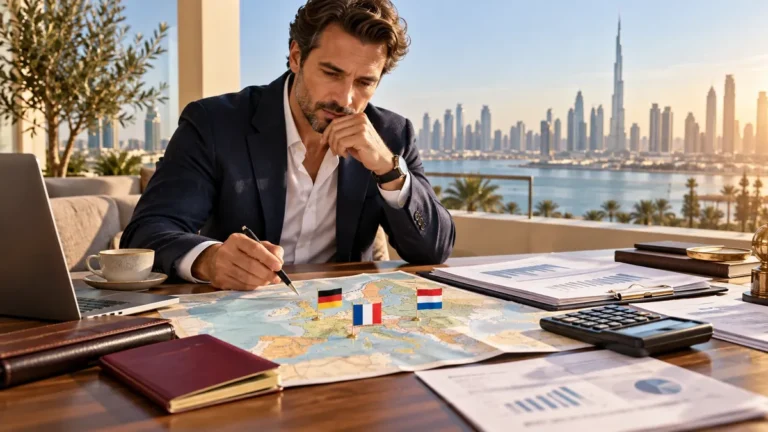 Exit tax in Europe when moving to Dubai, country comparison